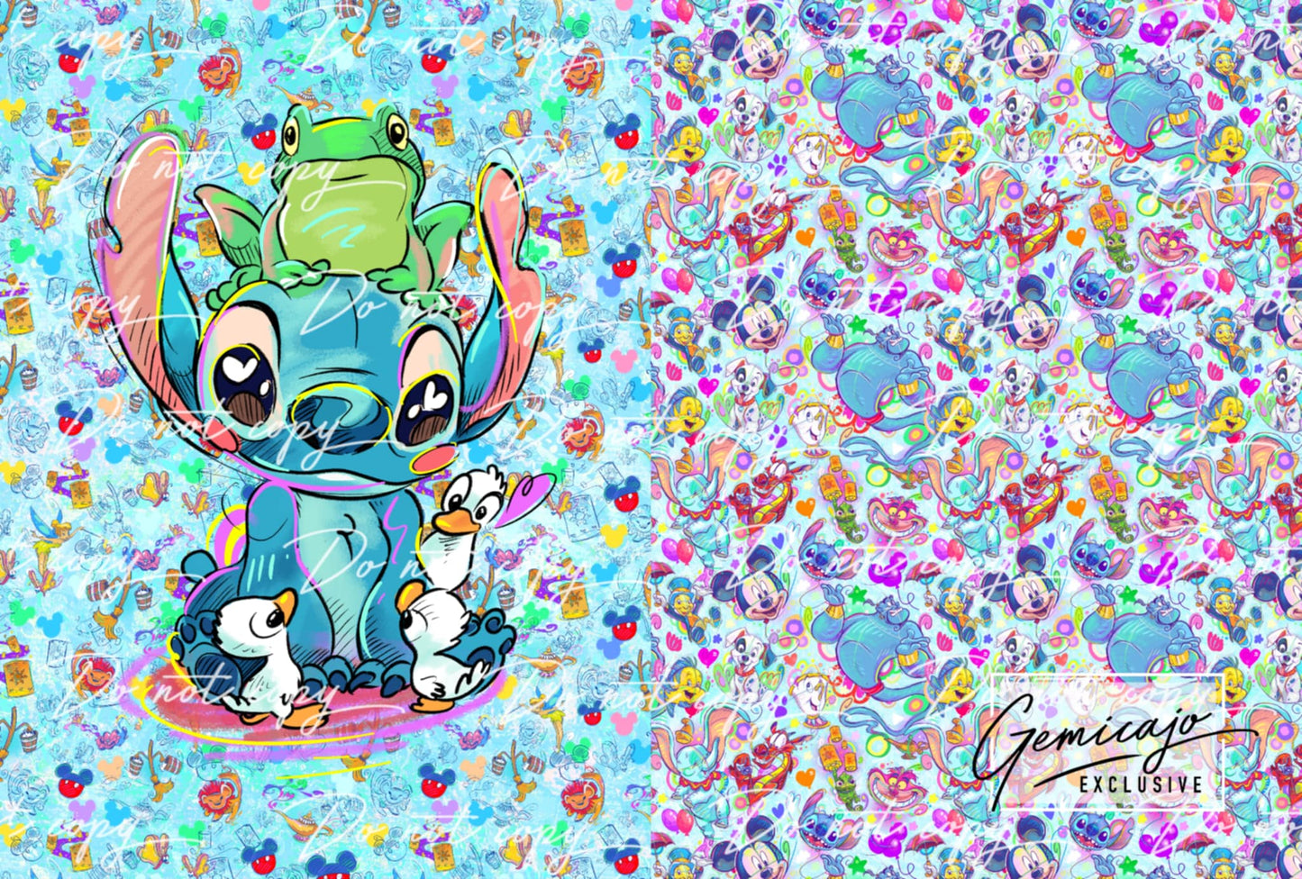 Stitch Blue, Snuggle Blanket Panel