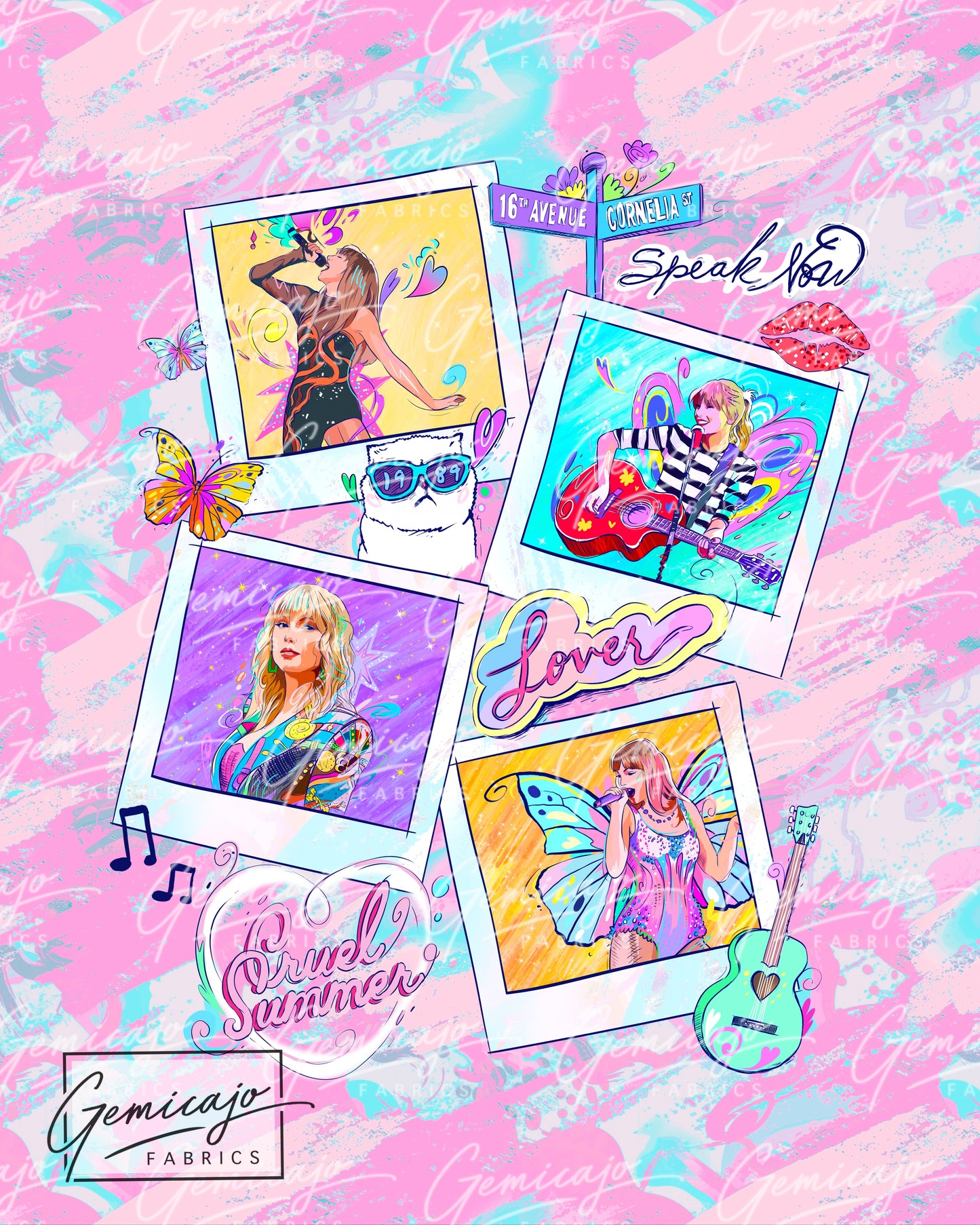 Swifty Photo board, Pink Blanket Panel