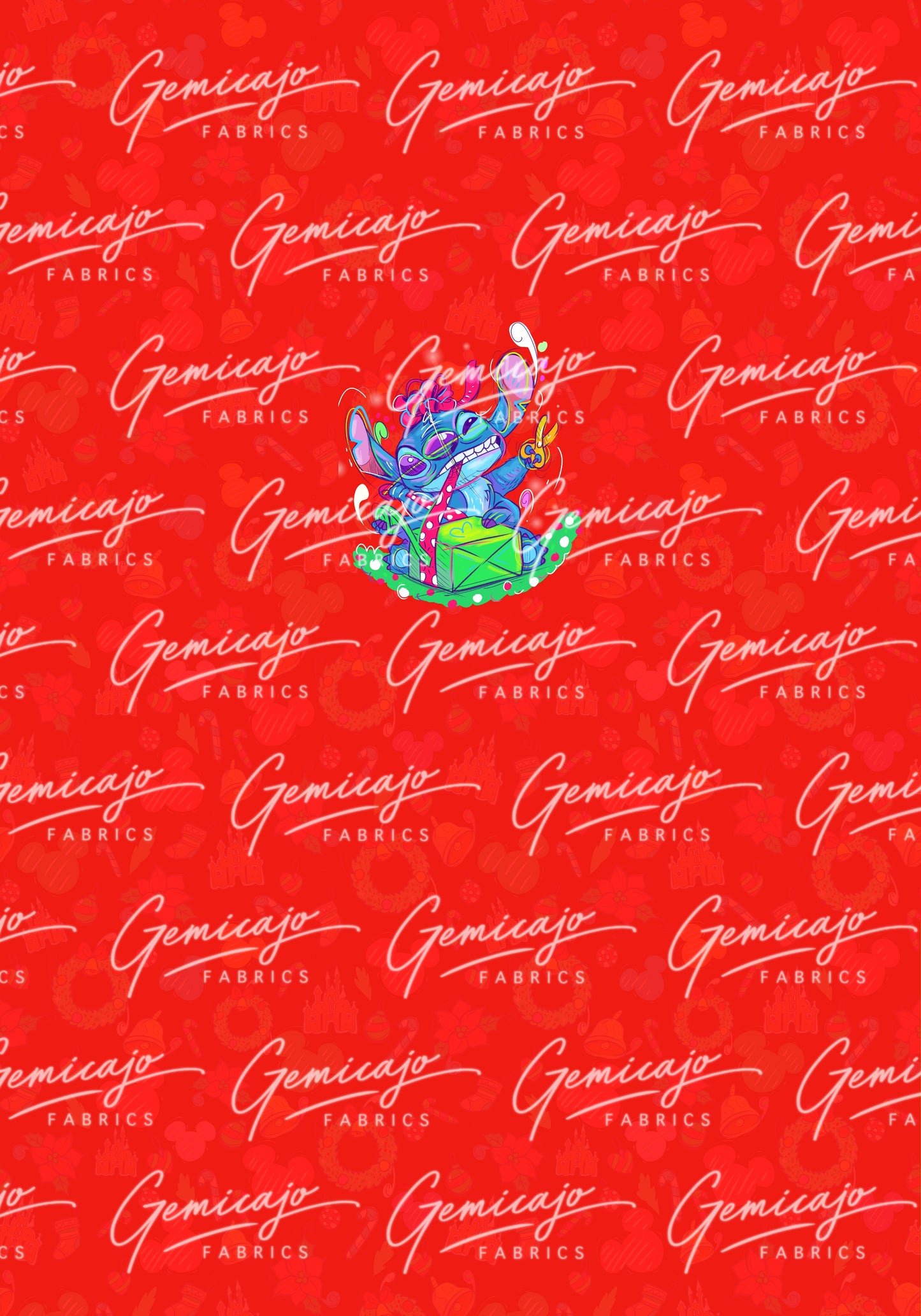 Gift Wrapping Panel, Xmas Red
