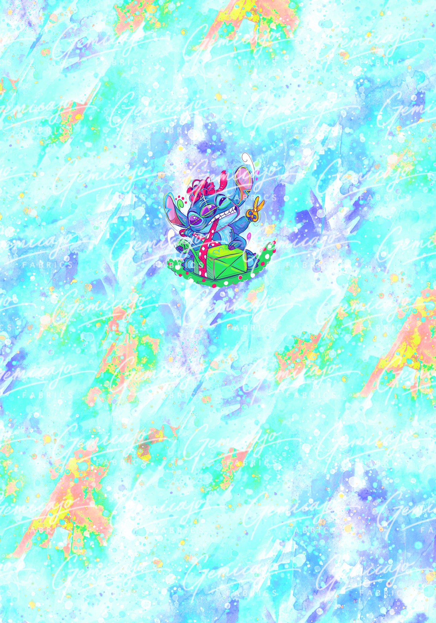 Gift Wrapping Panel, Aqua