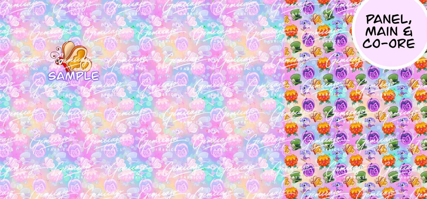 Wonderland Flower, Pink Panel