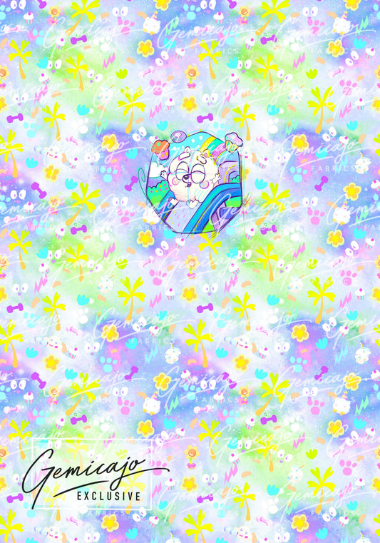 Crazy Pups Puff Panel, Galaxy