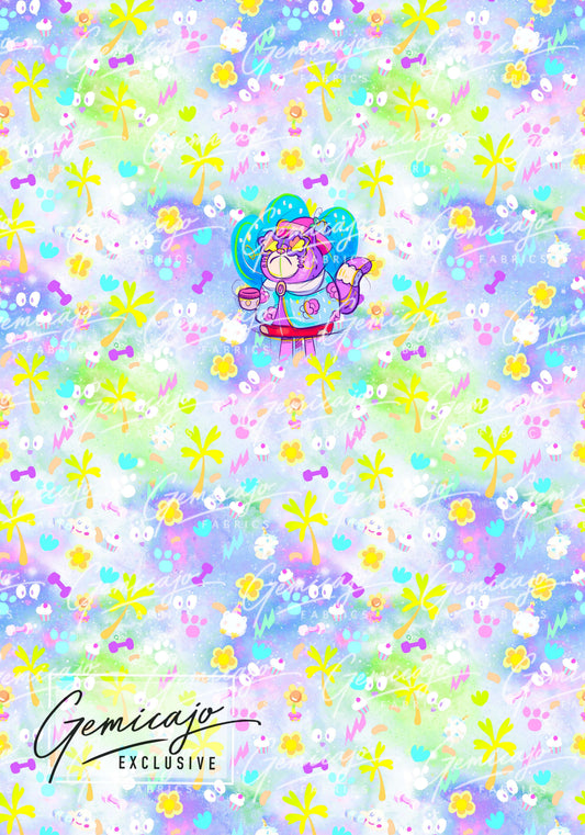Crazy Pups Cat Panel, Galaxy