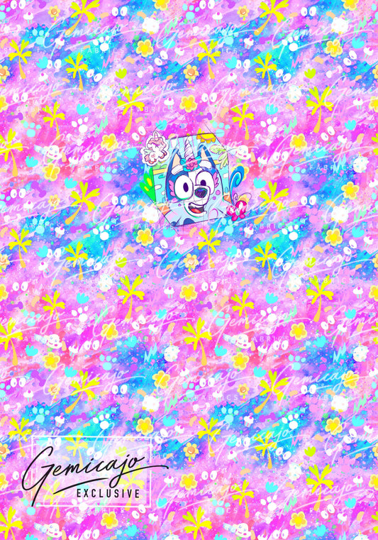 Crazy Pups Socks Panel, Pink
