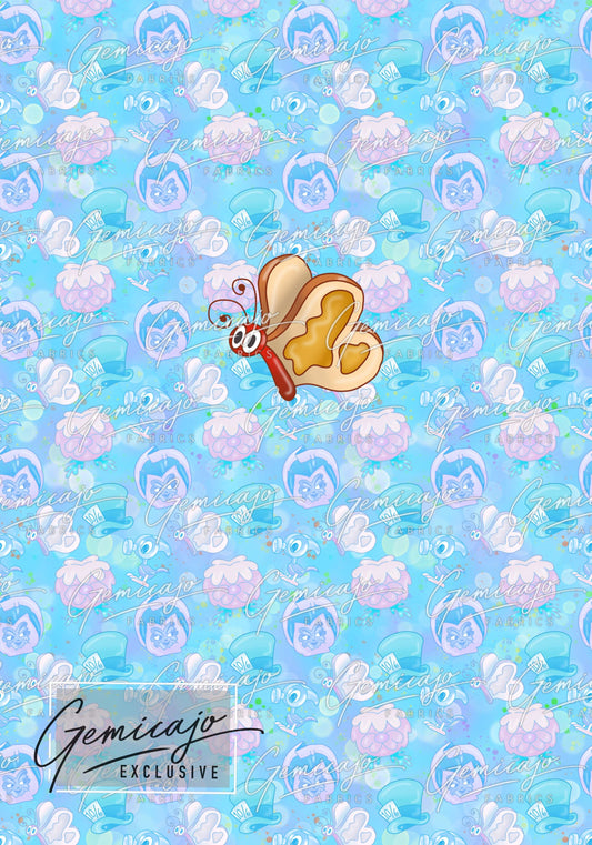 Wonderland Butter-Fly, Blue Panel
