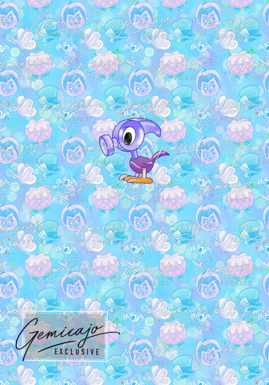 Wonderland Hammer Bird, Blue Panel