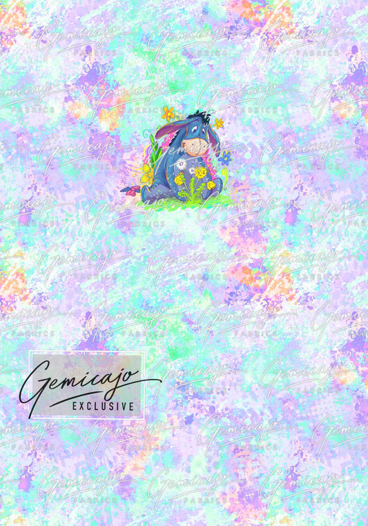 Spring Bear, Purple/Blue Panel, Eeyore