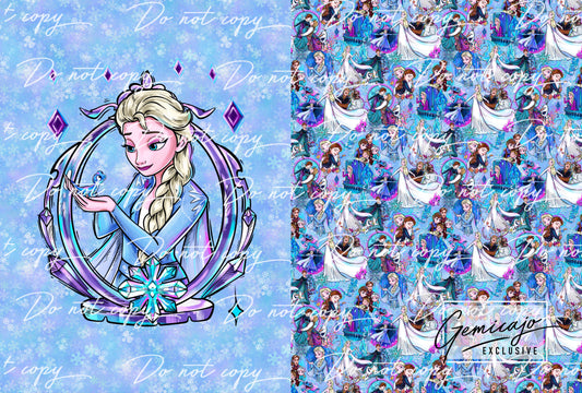 Frozen Elsa, Sky Snuggle Blanket Panel