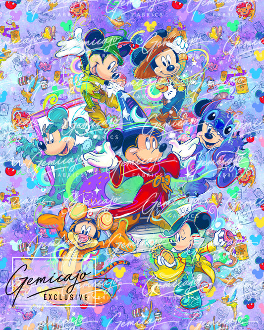 Mickey Magic, Purple Blanket Topper