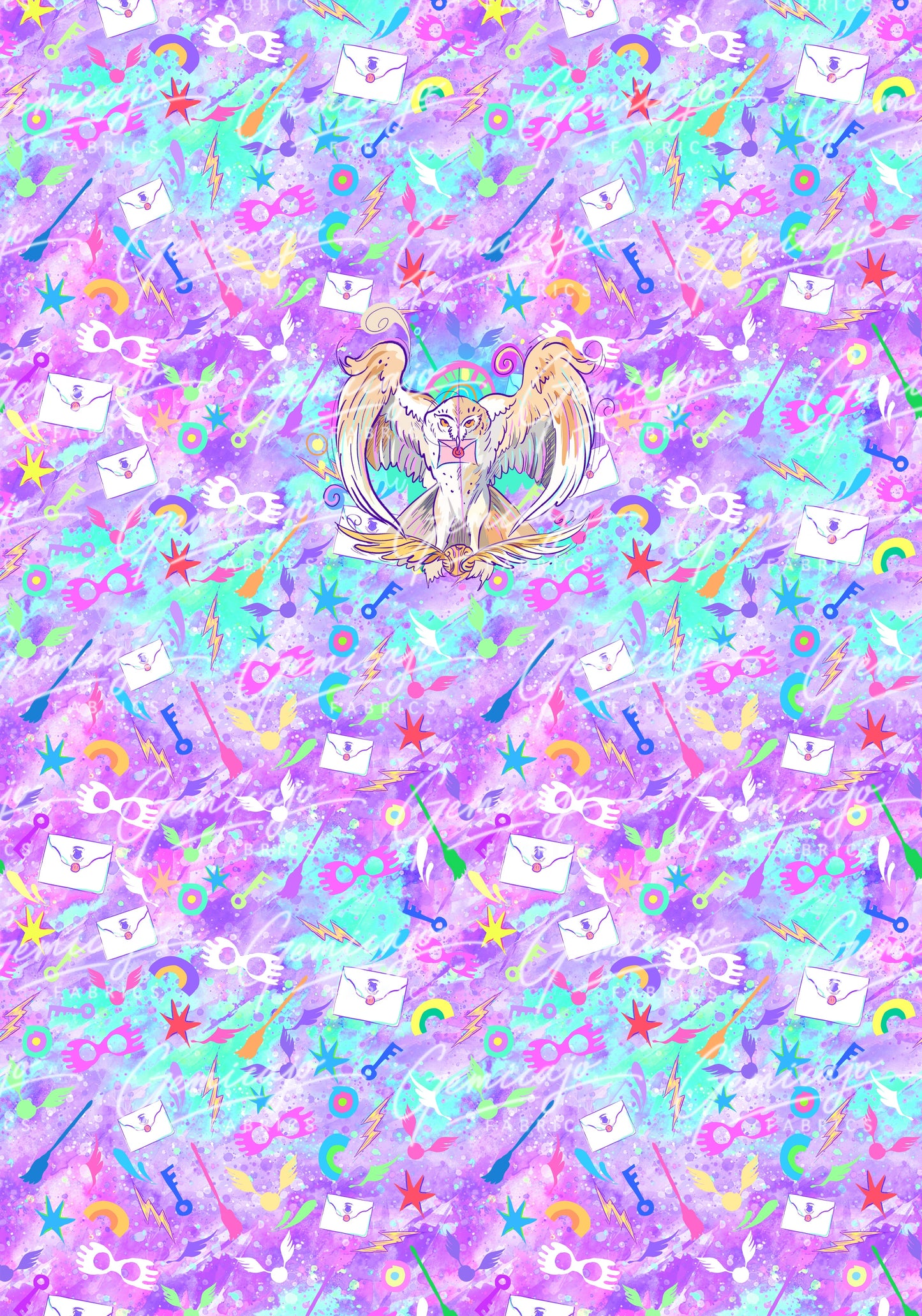 Owl Panel, Purple