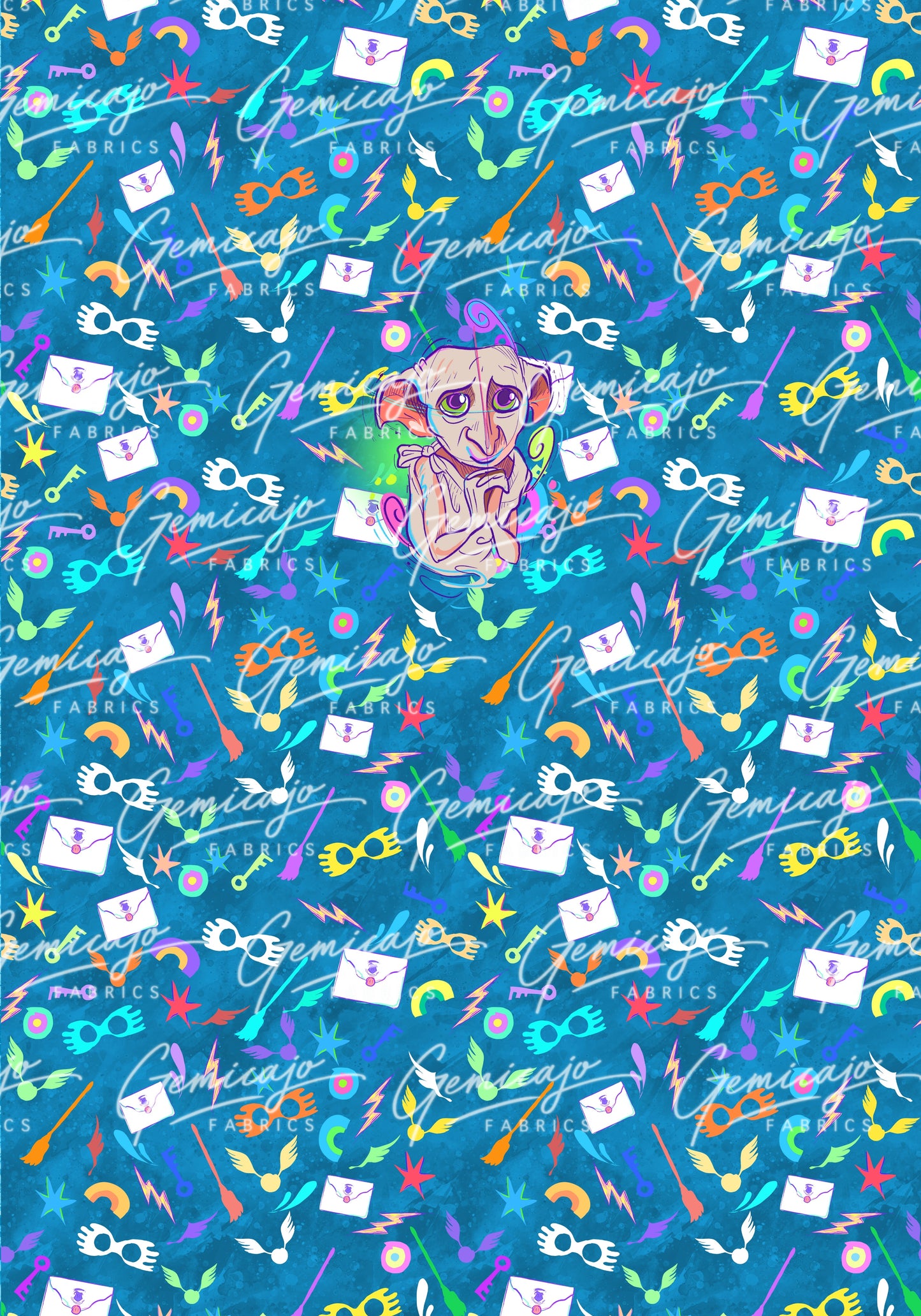 Dobby Panel, Blue