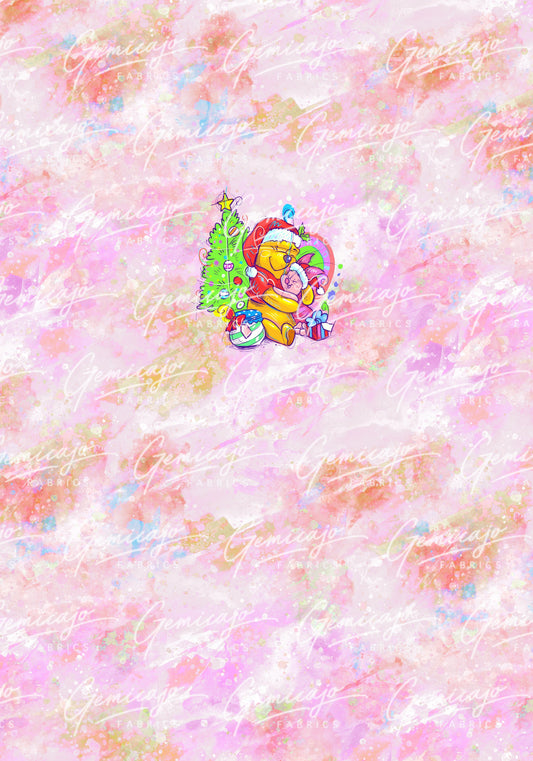 Christmas Hug Panel, Pink