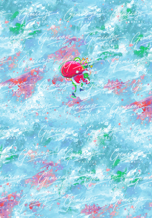 Stolen Christmas Panel, Blue