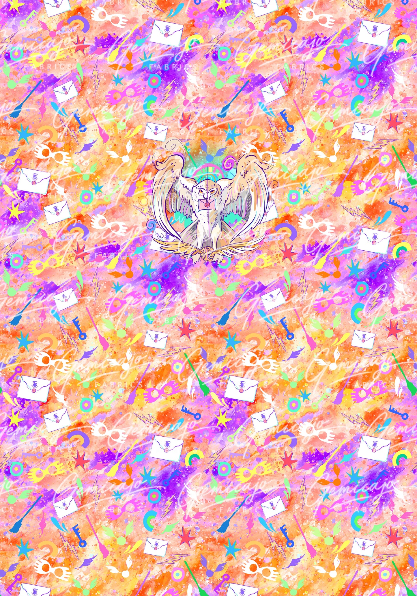 Owl Panel, Orange