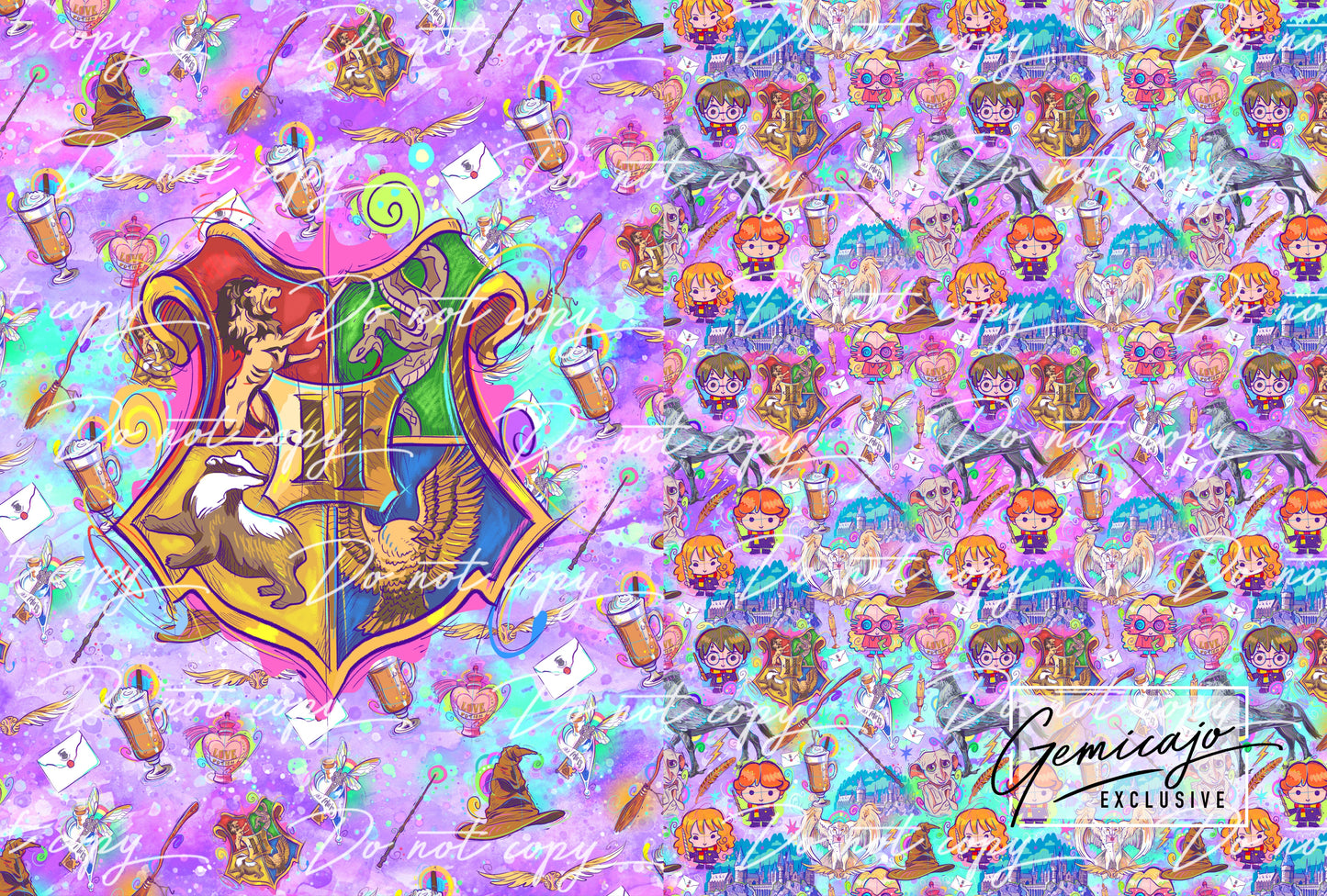 Hogwarts Purple Snuggle Blanket Panel