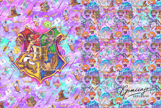 Hogwarts Purple Snuggle Blanket Panel