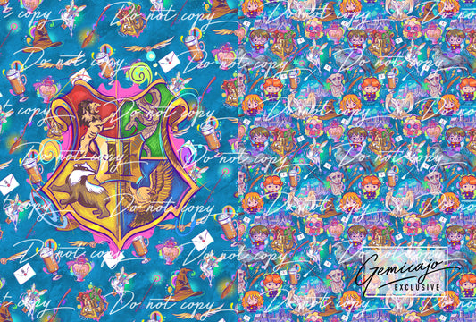 Hogwarts Blue Snuggle Blanket Panel