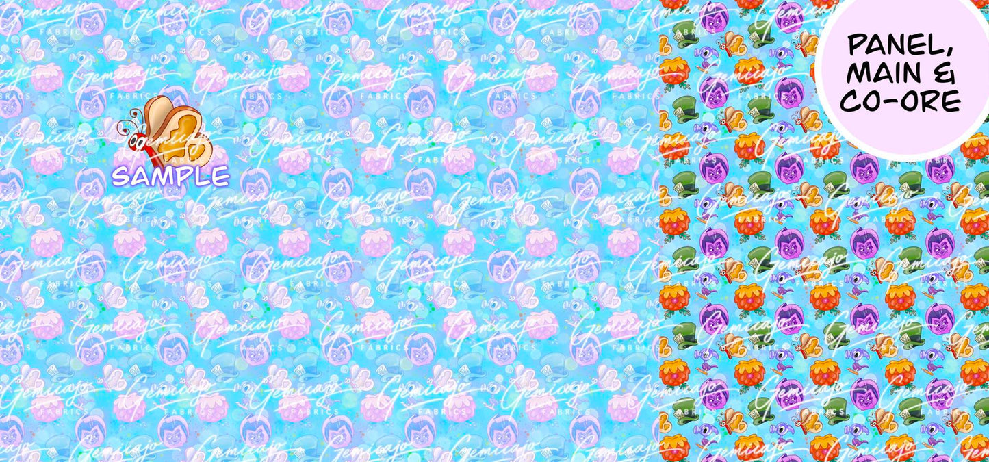 Wonderland Butter-Fly, Blue Panel