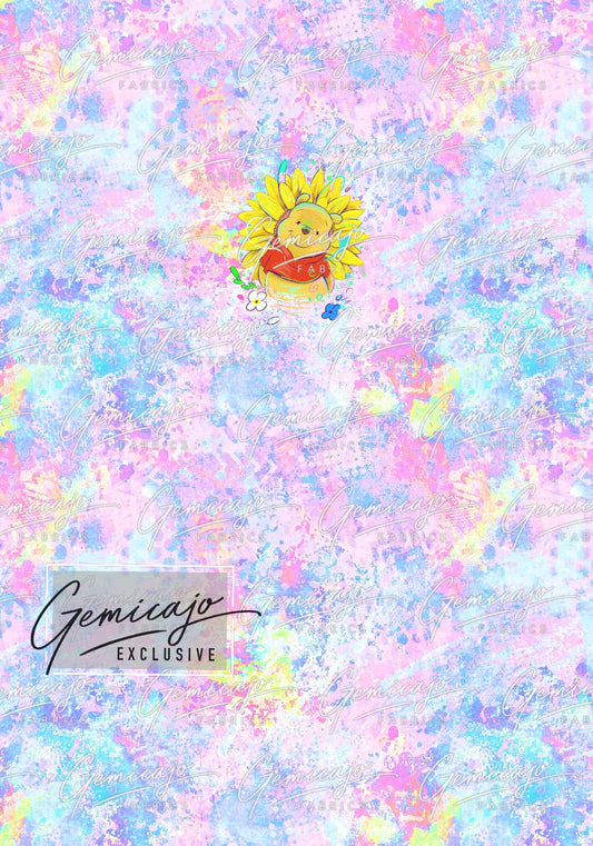 Spring Bear, Pink Panel, Sunflower