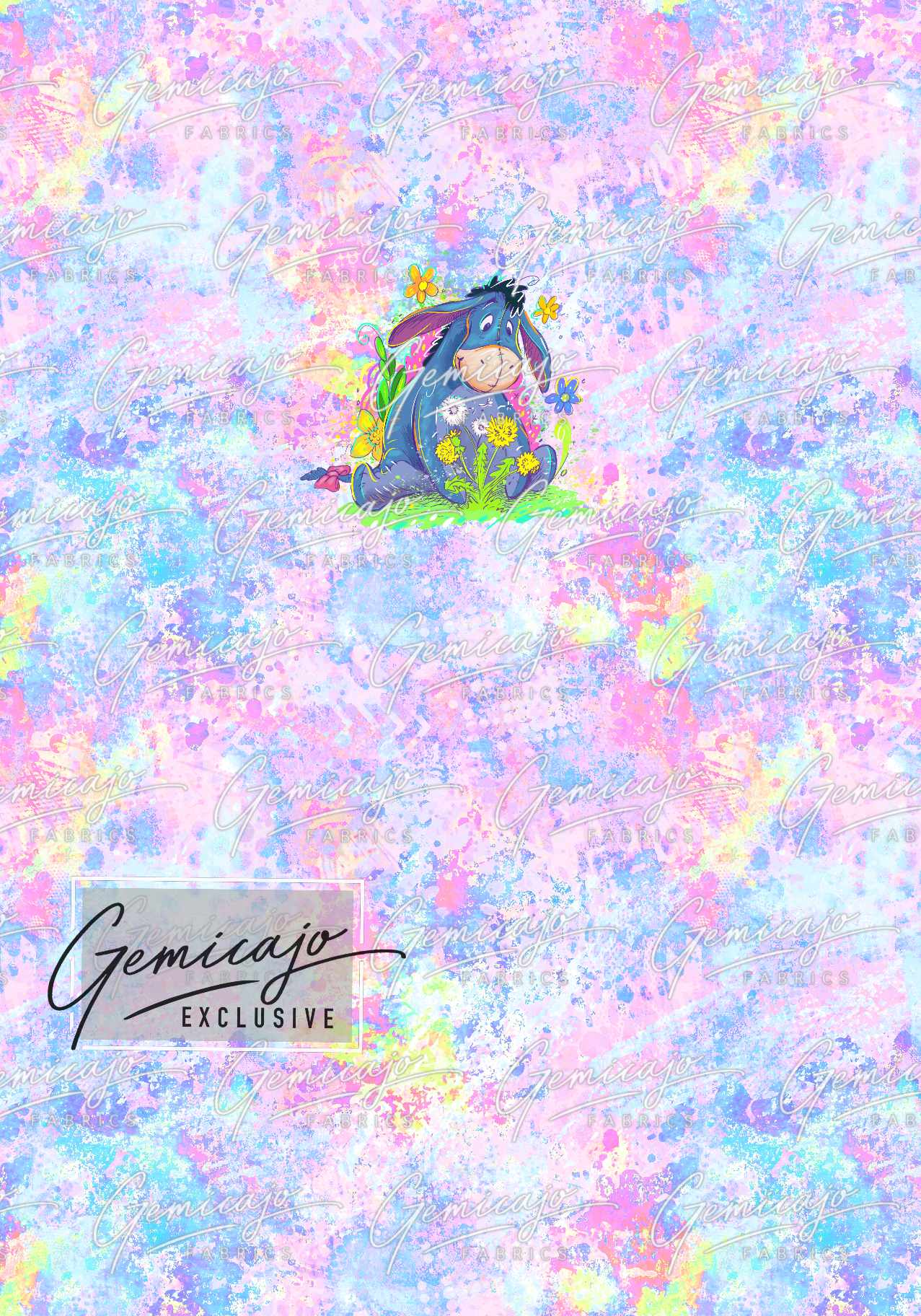 Spring Bear, Pink Panel, Eeyore
