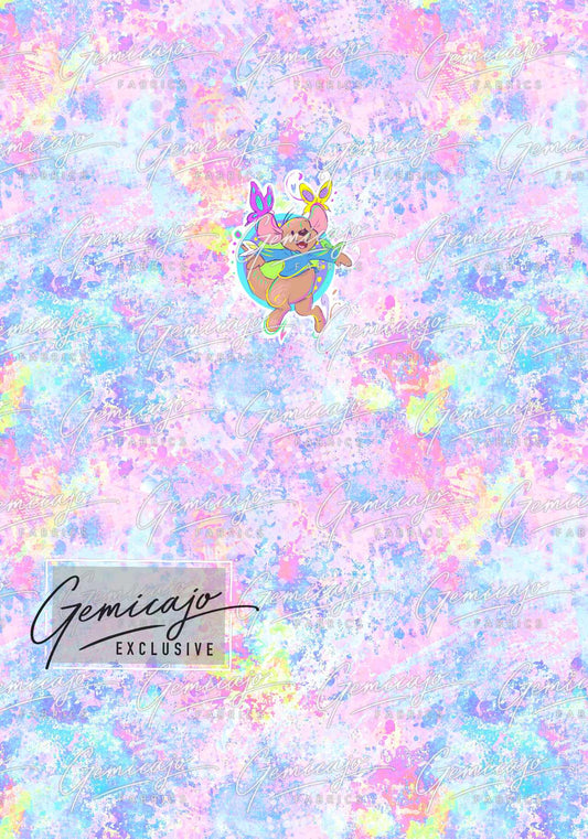 Spring Bear, Pink Panel, Roo