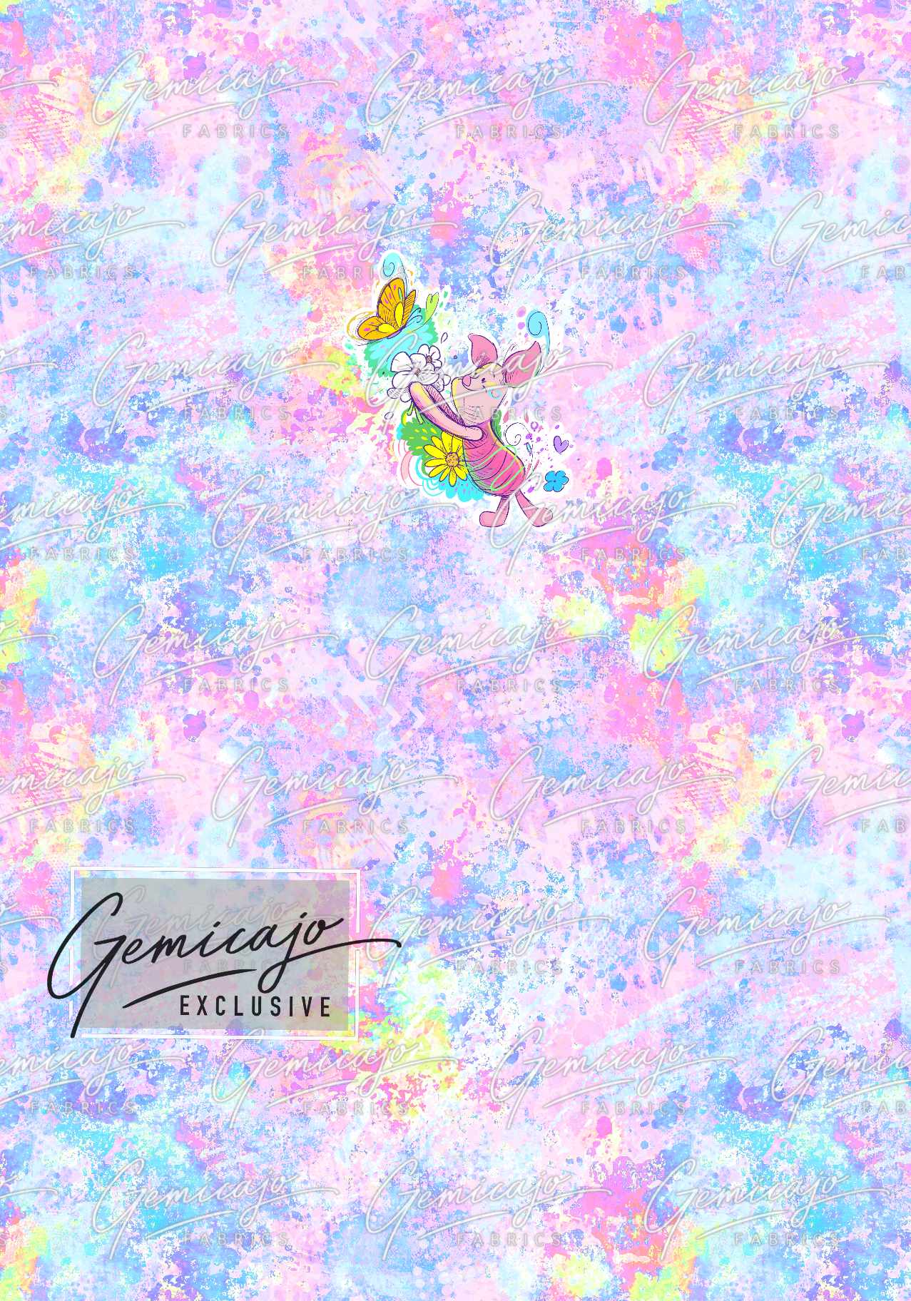 Spring Bear, Pink Panel, Piglet