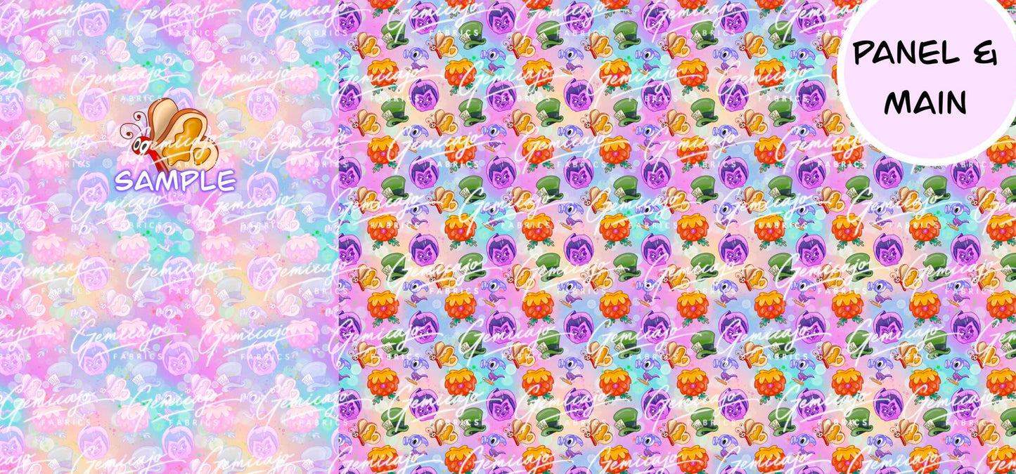 Wonderland Flower, Pink Panel