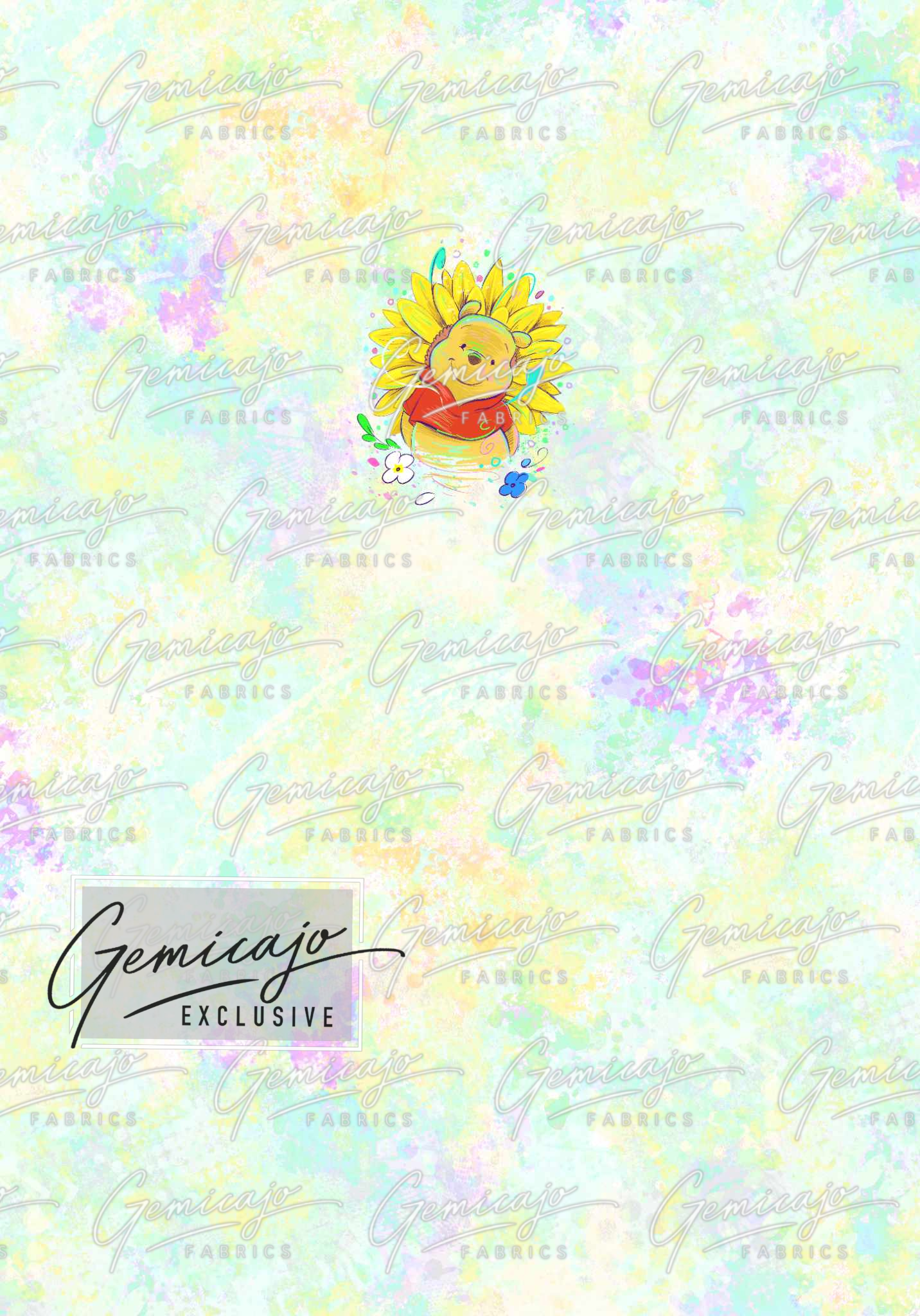Spring Bear, Yellow Panel, Sunflower