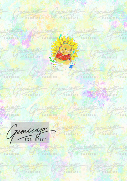 Spring Bear, Yellow Panel, Sunflower