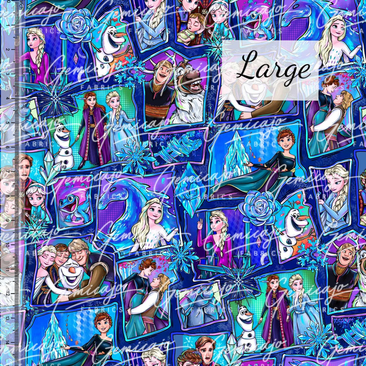 Frozen Collage, Blue