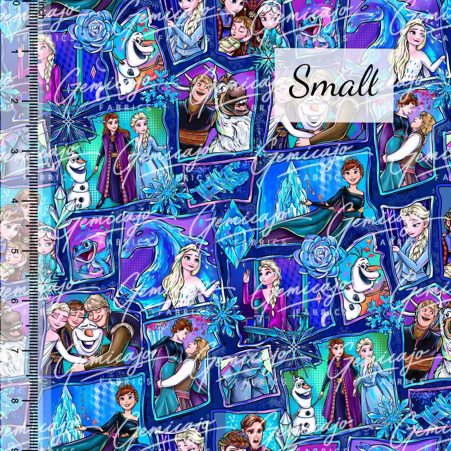 Frozen Collage, Blue