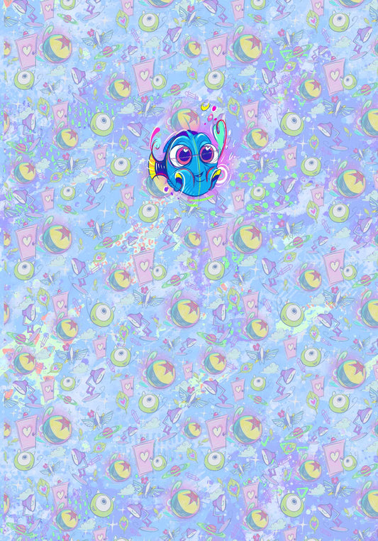 Pixar, Purple Panel, Fish