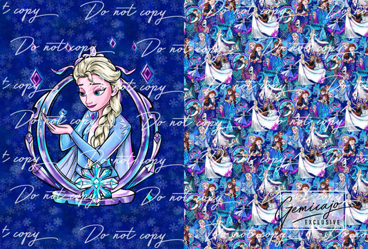 Frozen Elsa, Blue Snuggle Blanket Panel