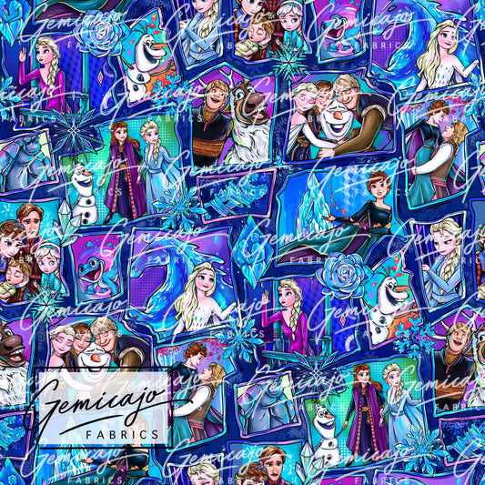Frozen Collage, Blue