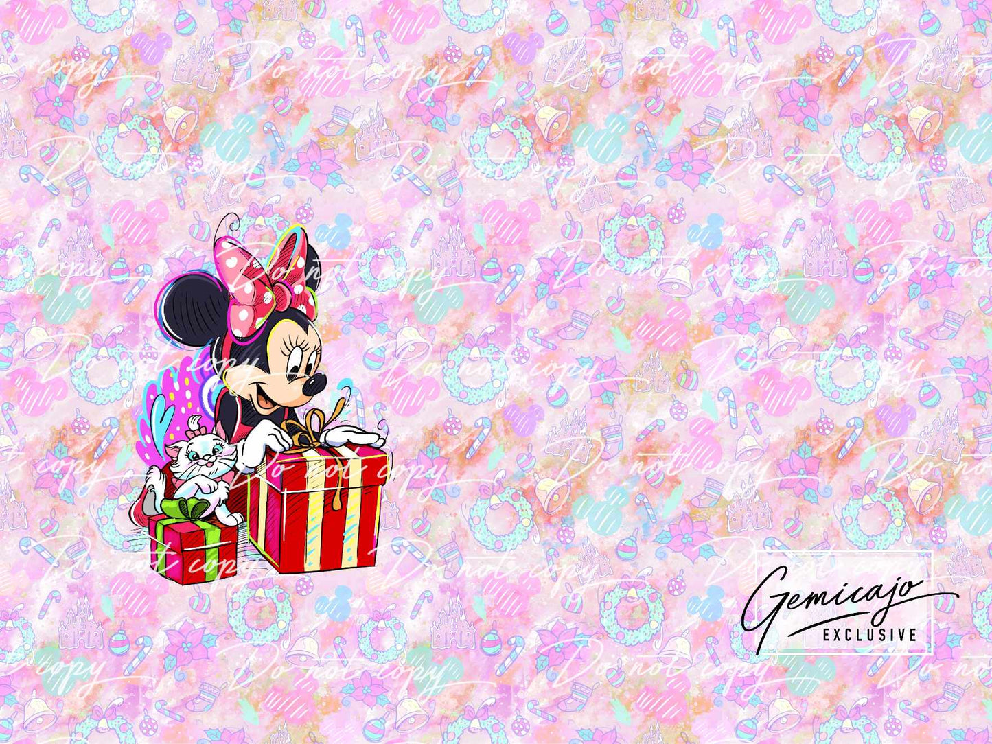 Santa sack panels Pink