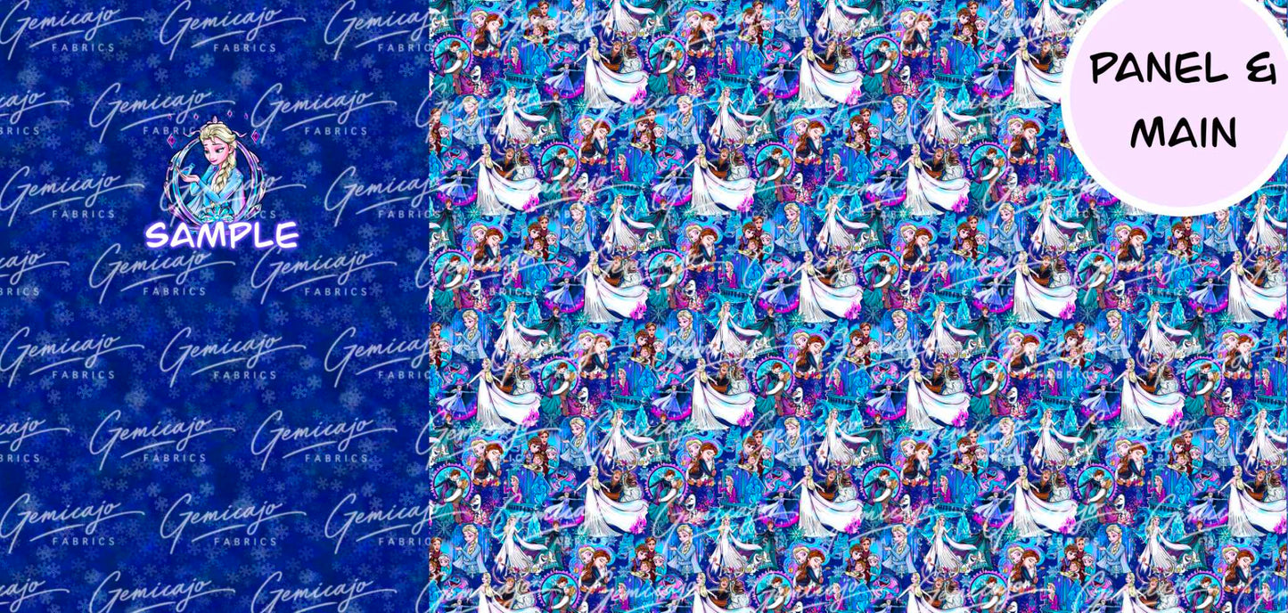 Frozen Elsa Panel, Blue
