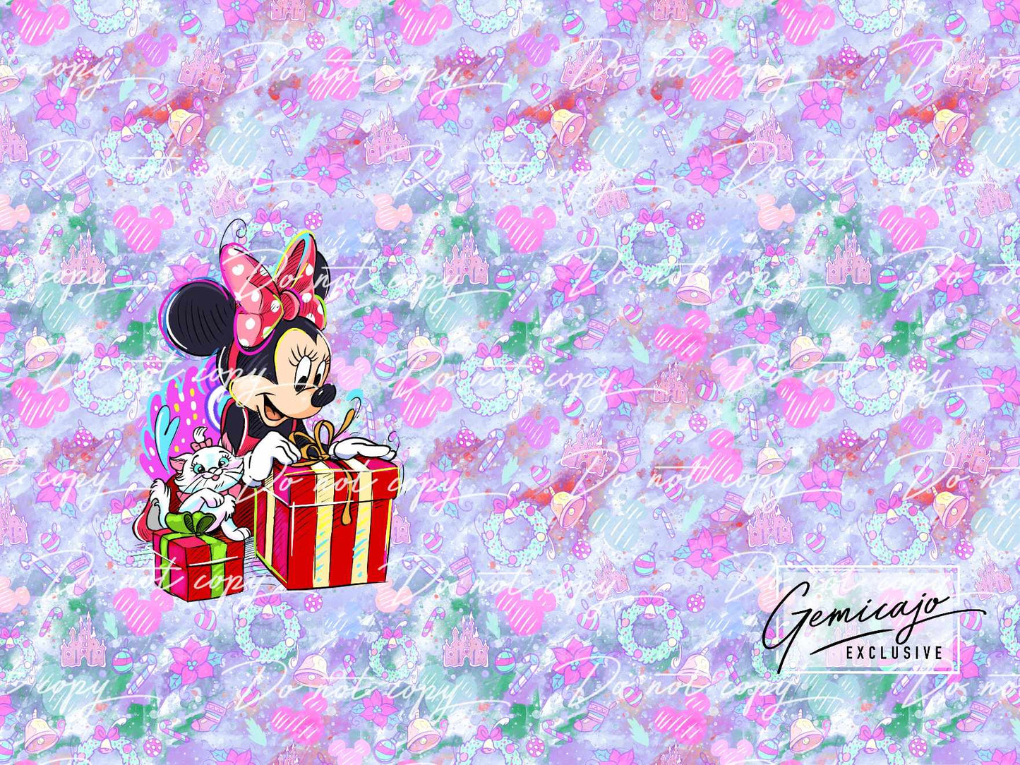 Santa sack panels Purple