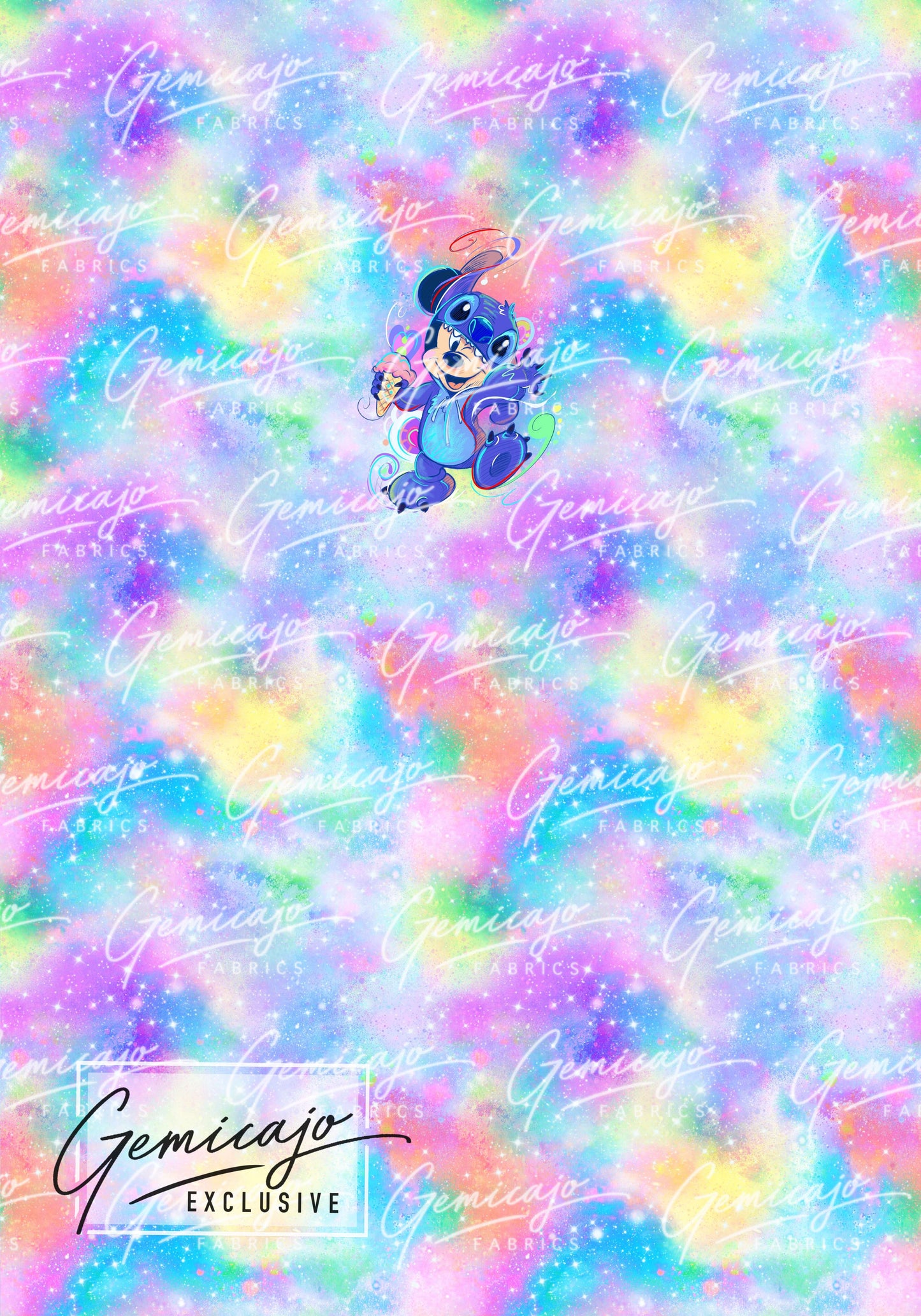 Mickey as Stitch, Rainbow Panel