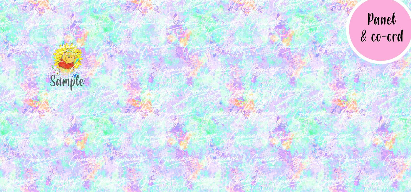 Spring Bear, Purple/Blue Panel, Piglet