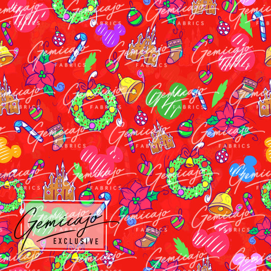Magical Christmas Co-ord, Bright Red
