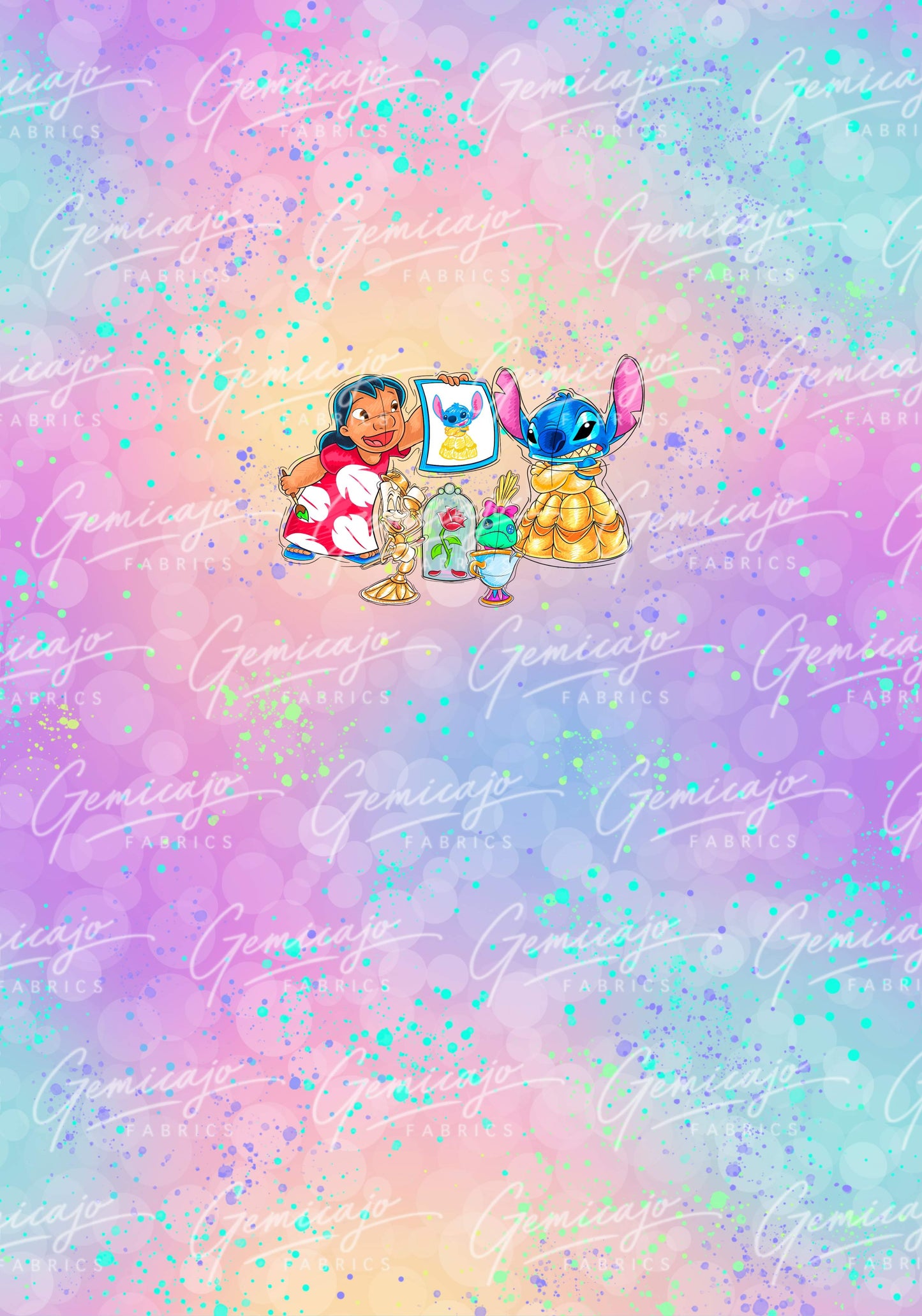 Rainbow Bella Dress up Panel