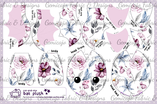 Cut & Sew Floral Bat