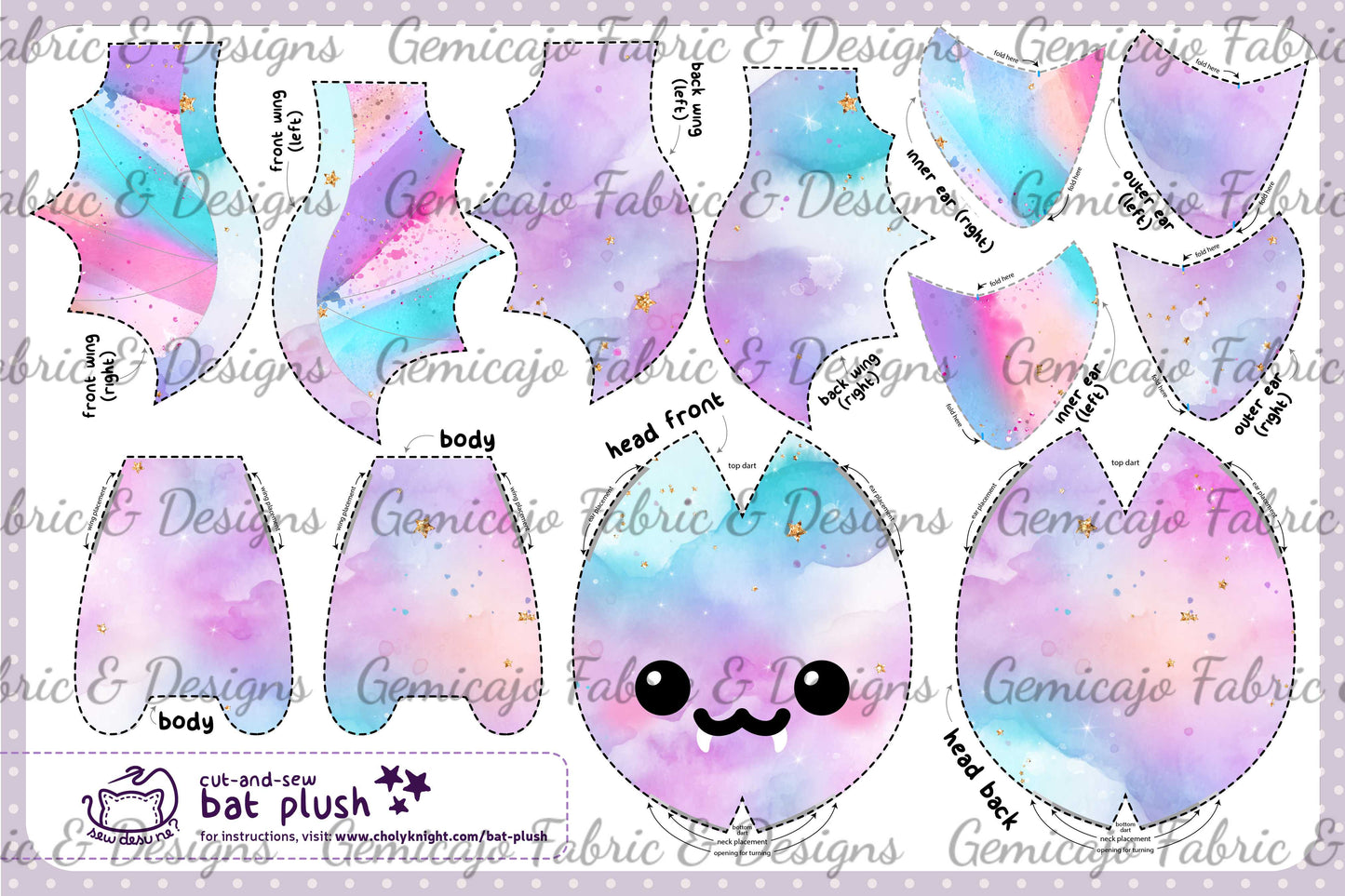 Cut & Sew Candy Bat